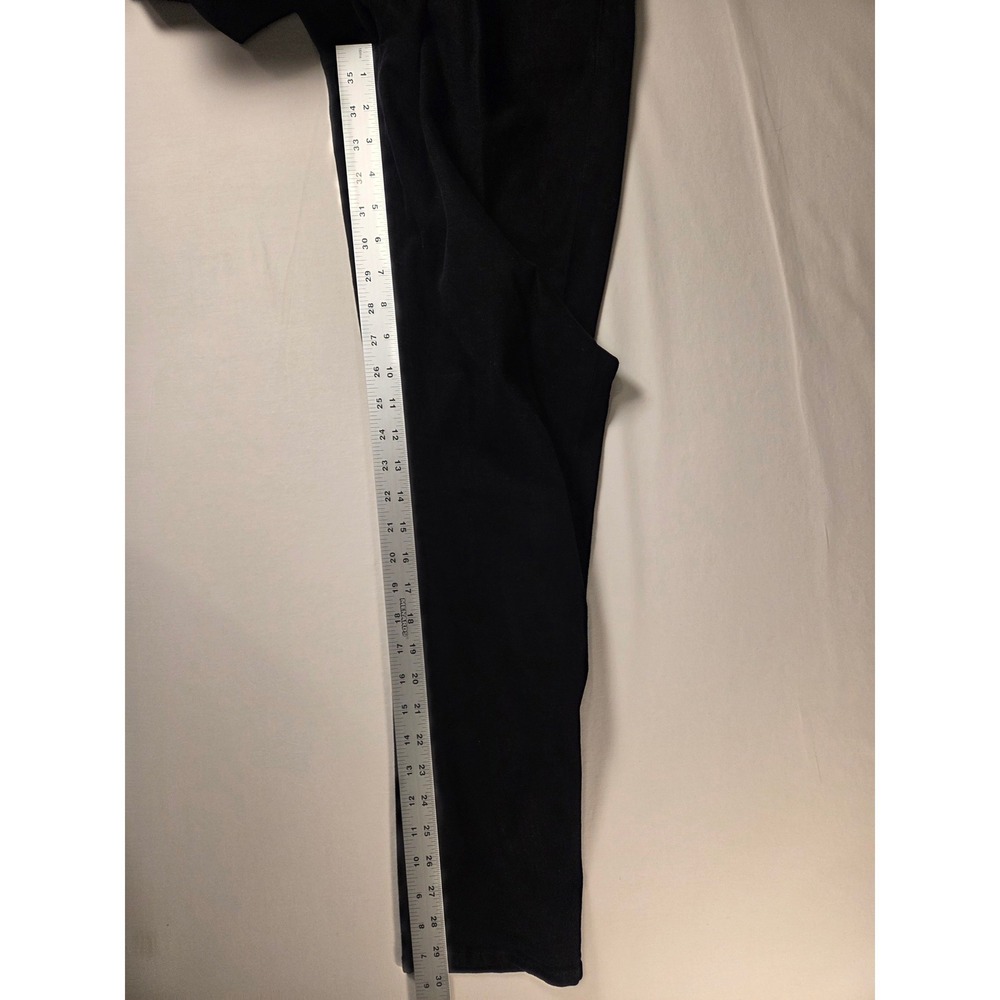 Frame Women's Le Garcon Mid Rise Straight Leg Jeans Noir Black Size 28 - Picture 11 of 12